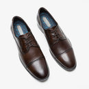 Sapato de Couro Smart Comfort Madison Hi-Soft 32 Marrom Cadarço